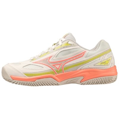 Zapatos Mizuno Break Shot 4 CC Mujer - Blancos / Coral / Grises - Chile M154ABXRUI